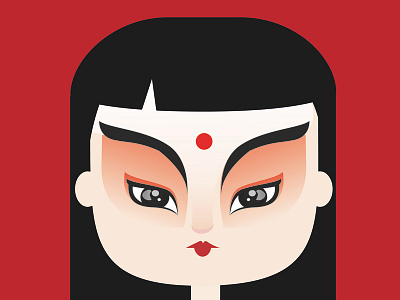 Geisha art vector