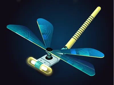 Dragonfly Drone bug circuit dragonfly drone led light mechanics robot wings