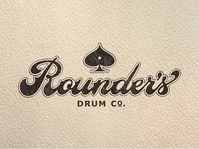 Rounders Drum Co ace drum logo rounders vintage