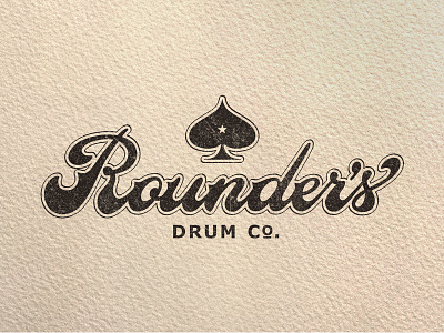 Rounders Drum Co ace drum logo rounders vintage