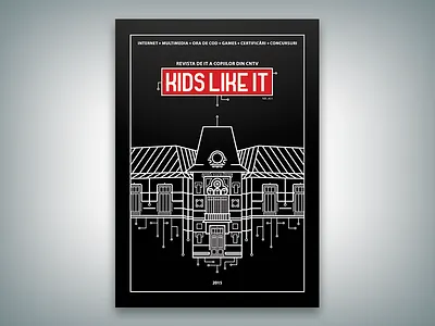 College of computer sciences magazine cover architecture building college cover flat geometric illustration lines magazine minimal paper