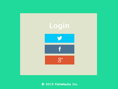 Social Login debut design flat invite login social startup