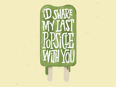 Ccl Popsicle V1 design graphic hand illustration mcwhorter popsicle seth summer type typography