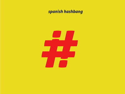 Spanish hashbang glyph hashbang shebang spanish typography