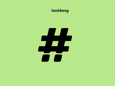 Hashbang glyph hashbang shebang typography