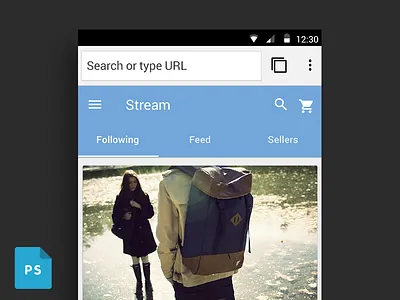 Free Android Chrome Browser android chrome free free psd giveaway lollipop psd ui