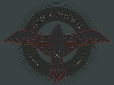 Falco Mark bird illustration logo mark