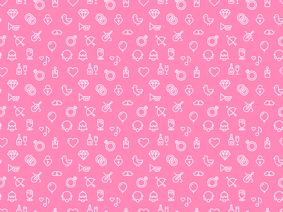 Pink Wedding Pattern champagne heart icons love marrage outline icons outline patter pattern ring seamless wedding weddings