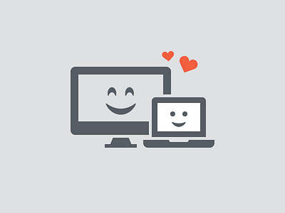 Happy Pricing computer desktop happy heart icons laptop pricing