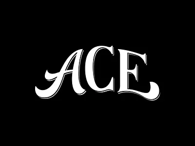 Ace Custom lettering ace ace of spades aces cards custom lettering deck of cards lettering playing card poker