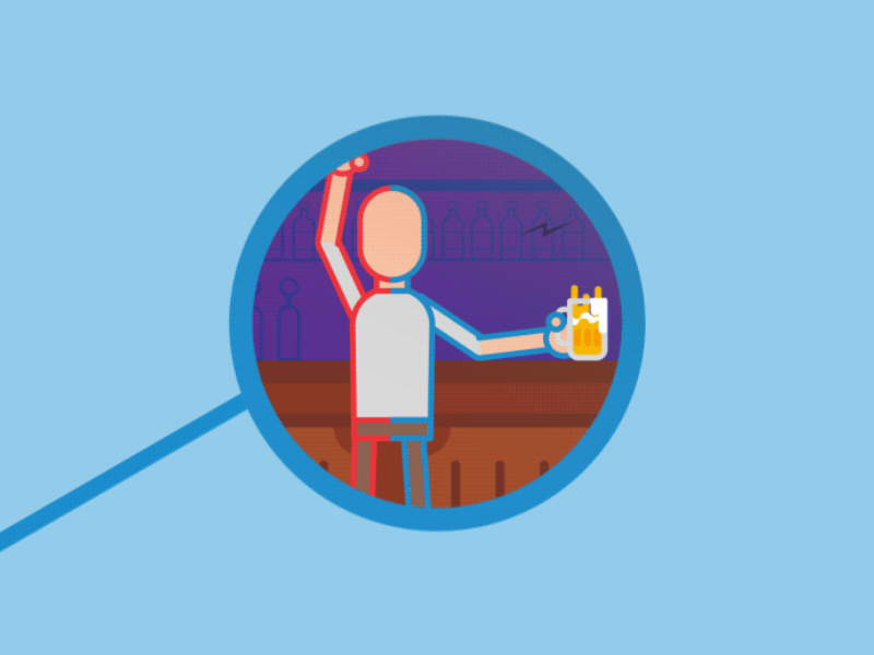 Balance Guy in a Bar