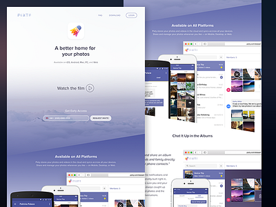 Super Simple Landing Page [v.2] landing page web white