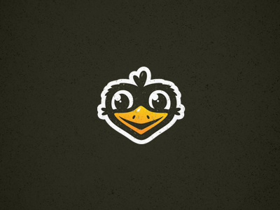 cute ostrich bird character child cute funny illustration logo logotype ostrich strawstack