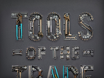 Tools Of The Trade art direction blog complex design detail dimensional freelance lettering texture type typography