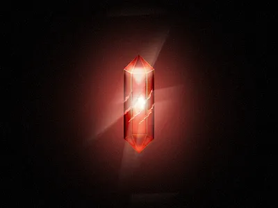 Energysource Ruby crystal energy game graphic icon illustration ruby
