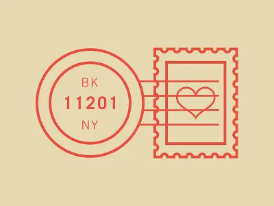 Spread Love badge brooklyn print design stamp