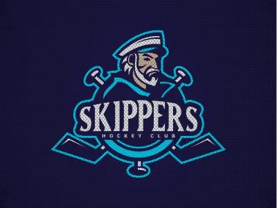 Skippers hockey logo sea skippers sport team