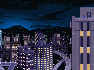 Mega Man Title Screen game mega man mega man 2 nes pixel pixel art title screen