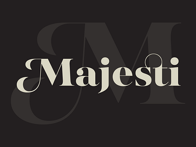 Majesti Banner banner contrast font hairline high lost majesti serif swash type