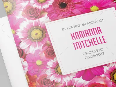 Flower Bud Funeral Program Template memorial cards memorial service memorial service program mother obituary order of service program for funeral program templates purple remembrance booklet rockibee square booklet