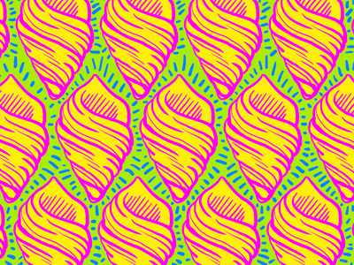 Sea Shells illustration neon pattern photoshop seashell