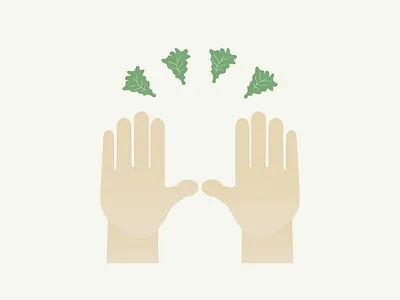 Kalelujiah! emoji hand hands illustration kale