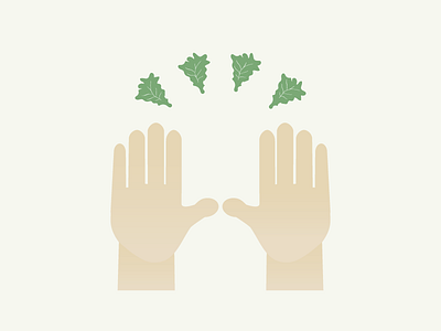 Kalelujiah! emoji hand hands illustration kale