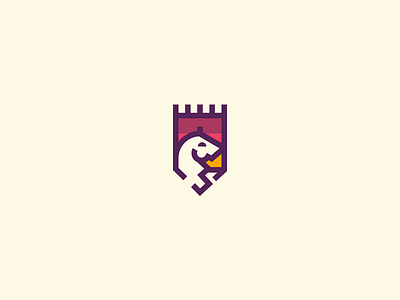 Horse Crest castle crest horse illustration logo mark