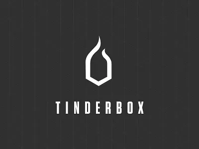 Tinderbox - logo box festival fire logo square