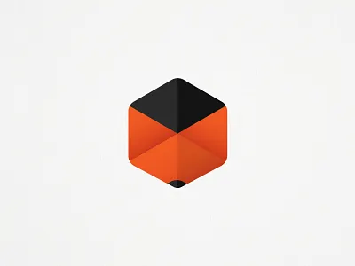 Fox Cube animal box cube fox gradient hex hexagon logo