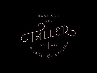 Taller boutique custom identity lettering logo mexico minimal pink simple store taller workshop