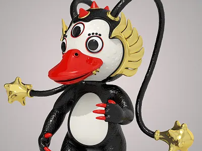 Kaiju 3d cartoon character design kaiju modo theodoru