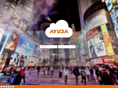 Ayuda login page app cloud login