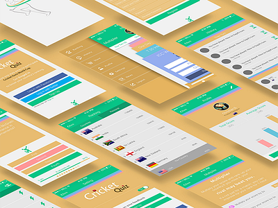 Cricket Quiz Flat Design cricket flat game quiz sports trivia