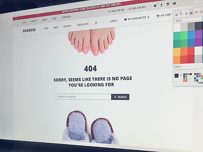 404 404 ecommerce flat product shoes shop sketchapp