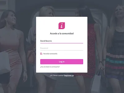 Log in login material psd simple ui ux web