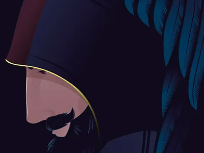 Champions League Final Poster Day 3 barca champions league feathers football illustration juve portrait soccer vector