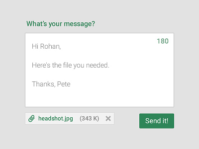 Send it email form submit upload