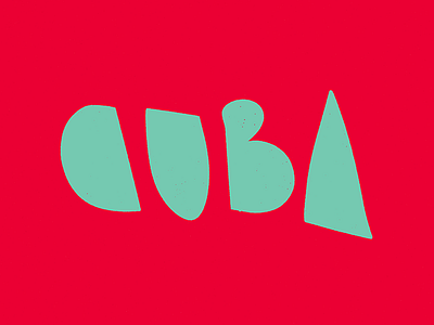 Cuba 53 cuba fiftythree flag handwriting typography