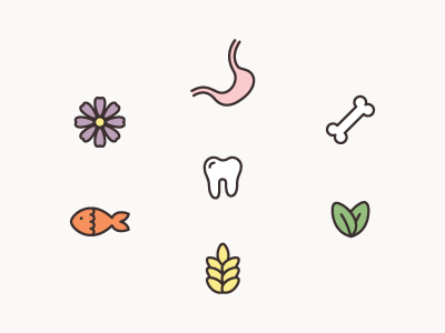 cordog bleu food icons bone cordog bleu dog fish flower grain icons leaf organic packaging pet food tooth