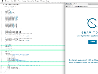 Gravitons Logo js logo math react svg