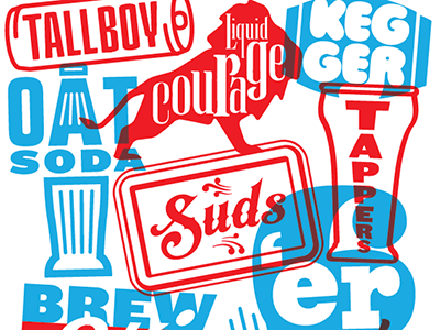 Posters & Pints One beer overlay slang