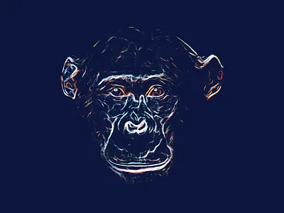 Caesar chimpanzee illustration
