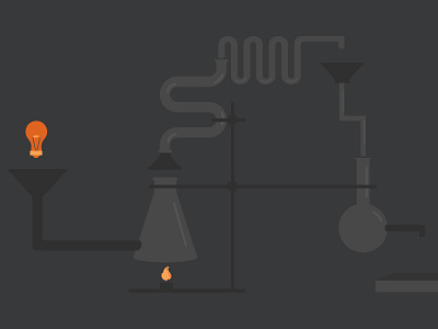 Radio Pharm Header chemistry illustration vector