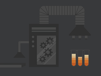 Radio Pharm Header chemistry illustration vector