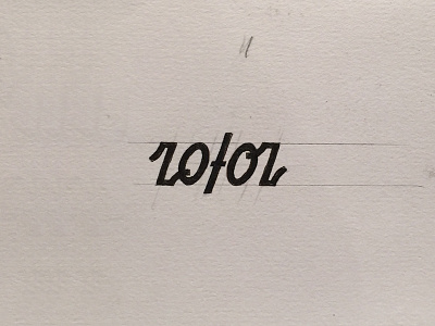 Rotor // WIP 2 branding design hand lettering lettering logo mark sketch type typography