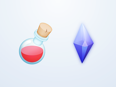 life gem gem icons life