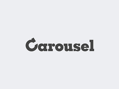 Carousel Ident arts and culture identity logo logotype slab