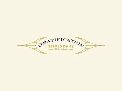 Gratification Badge badge design typography web web design wier stewart