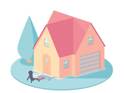 House Switch animation gif house illustration isometric loop switch